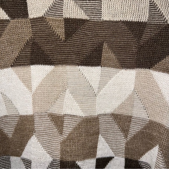 Vintage Crazy Horse Geometric Knit Sweater size XXL - Picture 5 of 6